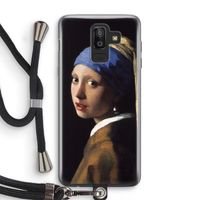 The Pearl Earring: Samsung Galaxy J8 (2018) Transparant Hoesje met koord