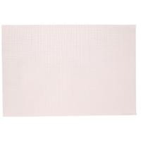 Kesper tafel placemats/onderleggers - 6x - lichtroze - 29 x 43 cm - Diner/ontbijt - kunststof geweve