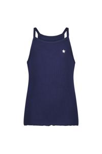 Like Flo Meisjes top rib - Navy blauw