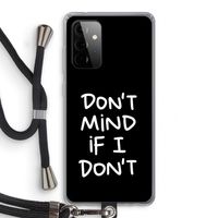 Don't Mind: Samsung Galaxy A72 5G Transparant Hoesje met koord