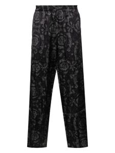 Versace pantalon de pyjama à imprimé Barocco - Noir