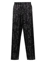 Versace pantalon de pyjama à imprimé Barocco - Noir - thumbnail