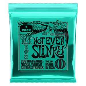 Ernie Ball 3626 Not Even Slinky Nickel Wound 12-56 snaren voor elektrische gitaar (3 sets)