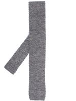 Brunello Cucinelli cravate en maille épaisse - Gris