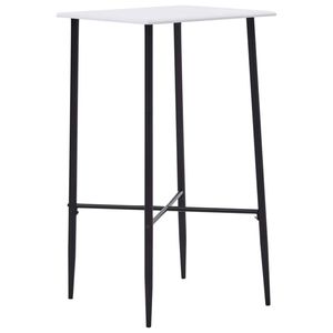 vidaXL Bartafel 60x60x111 cm MDF wit