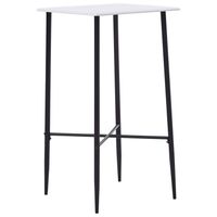 vidaXL Bartafel 60x60x111 cm MDF wit - thumbnail