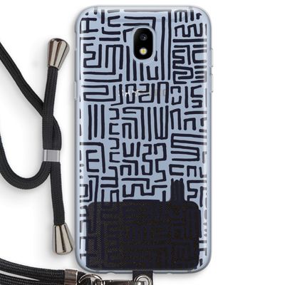 Moroccan Print: Samsung Galaxy J5 (2017) Transparant Hoesje met koord