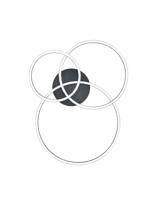 Trio PlafonnièreWinona 3-rings zwart - 670810632
