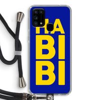 Habibi Blue: Samsung Galaxy M31 Transparant Hoesje met koord