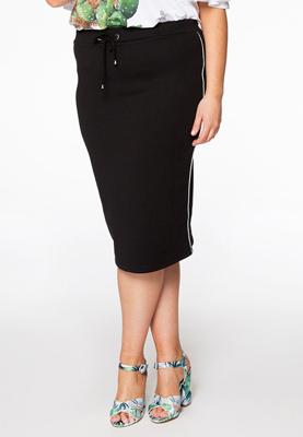 Yoek Skirt tube sweat | Zwart | Maat XXL