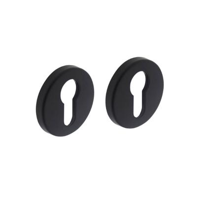 Intersteel Set van 2 cilinderrozettenTira rond zwart verdekt - 0023.318687
