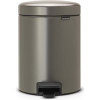 Brabantia NewIcon Pedaalemmer 5L Platinum Brabantia NewIcon Pedaalemmer 5L Platinum