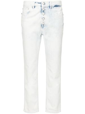 DONDUP jean à coupe courte - Bleu