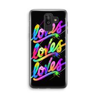 Loves: Samsung Galaxy J8 (2018) Transparant Hoesje