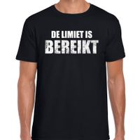 Protest shirt De limiet is bereikt t-shirt zwart heren 2XL  -