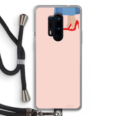 High heels: OnePlus 8 Pro Transparant Hoesje met koord