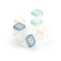 Set van stapelbare en luchtdichte voedselcontainers Quid Minimal 5 x 5 x 6 cm 6 Onderdelen
