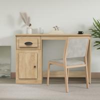 Bureau met lade 115x50x75 cm bewerkt hout sonoma eikenkleurig