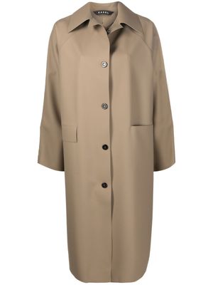 KASSL Editions manteau à simple boutonnage - Tons neutres