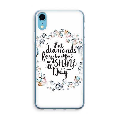 Diamonds: iPhone XR Transparant Hoesje