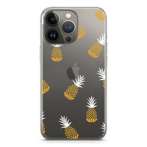 Ananasjes: iPhone 13 Pro Transparant Hoesje