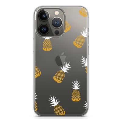 Ananasjes: iPhone 13 Pro Transparant Hoesje