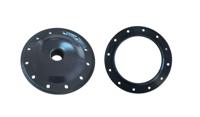 Flens 12 gaats met 1 1/2 duims fitting en rubber pakking