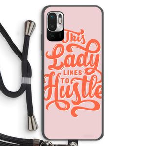Hustle Lady: Xiaomi Redmi Note 10 5G Transparant Hoesje met koord