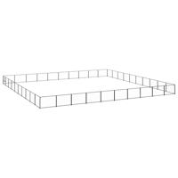 Hondenkennel 100 m² staal zwart