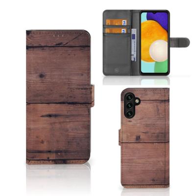Samsung Galaxy A04s | Samsung Galaxy A13 5G | Book Style Case | Old Wood