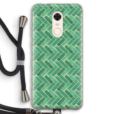 Moroccan tiles 2: Xiaomi Redmi 5 Transparant Hoesje met koord