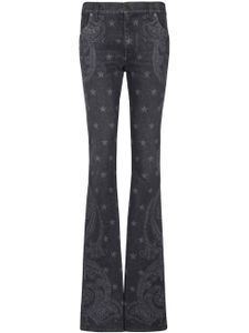 Balmain jean à étoiles imprimées - Noir