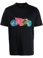 PS Paul Smith t-shirt en coton à imprimé graphique - Bleu