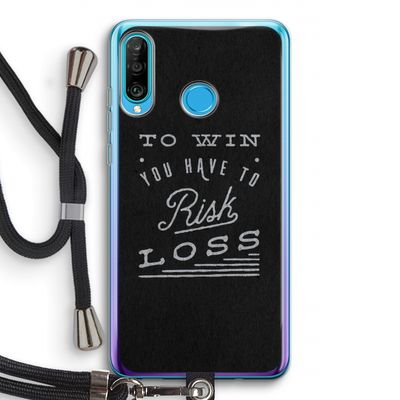 Risk loss: Huawei P30 Lite Transparant Hoesje met koord