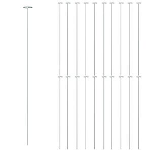 vidaXL Plantenstaken 20 st 91 cm staal donkergroen