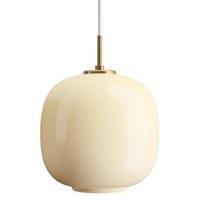 Louis Poulsen VL 45 Radiohus hanglamp Ø250 Brass|Glossy Pale Yellow