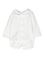 Paz Rodriguez ensemble short à col claudine - Blanc