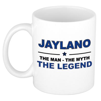 Jaylano cadeau mok - man myth legend - naam koffiemok - 300 ml - collega - vaderdag