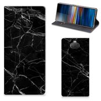 Sony Xperia 10 Plus | Standcase | Marmer Zwart - Origineel Cadeau Vader