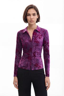 Oosters shirt met knopen - RED - L Oosters shirt met knopen - RED - L