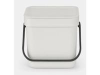 Brabantia sort & go afvalbak 3l grijs