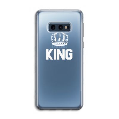 King zwart: Samsung Galaxy S10e Transparant Hoesje