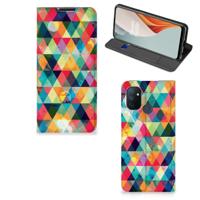 OnePlus Nord N100 | Hoesje met Magneet | Geruit