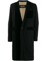 Uma Wang manteau droit classique - Noir