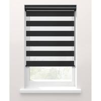 Leen Bakker - Fenstr Duo Rolgordijn Planos Lichtdoorlatend - 15048 - Polyester - Zwart - 120x10x10 Cm