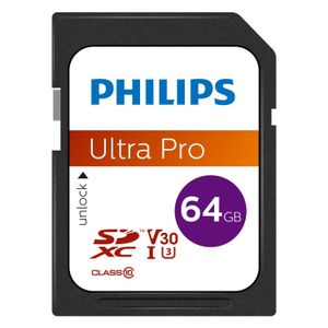 Philips FM64SD65B - SDXC kaart 64GB - Class 10 - UHS-I U3