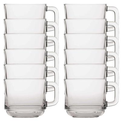 Duralex Theeglazen Lys - 12x stuks - glas - 220 ml - transparant