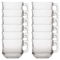Duralex Theeglazen Lys - 12x stuks - glas - 220 ml - transparant