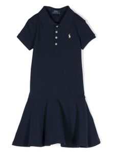 POLO RALPH LAUREN KIDS robe-polo à manches courtes - Bleu