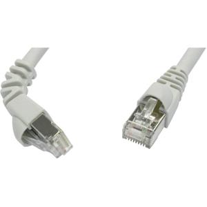 Telegärtner 100008011 RJ45 Netwerkkabel, patchkabel CAT 6A S/FTP 1.00 m Grijs Vlambestendig, Snagless 1 stuk(s)